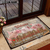 Uni Pigs Personalized - Welcome  Doormat