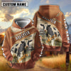 Uni Holstein Customize Name, Farm Name Brown Hoodie