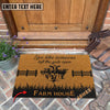 Uni Holstein Custom Farm Name Live Like Someone Left The Gate Open Coir Doormat