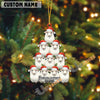 Uni Personalized Farm Name & Year Cow Christmas Tree Acrylic Ornament (14 Breed Options)