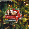 Uni Personalized Hereford Christmas Farm Truck Custom Shape Acrylic Ornament