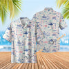 UniJames Ebb Tide - Sand Short Sleeve Hawaiian Shirt