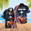 UniJames Jesus One Nation Under God Hawaiian Shirt Clothing American Flag Christian Mens Clothing - Christian Hawaiian Shirt for Men Women