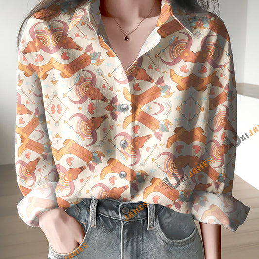 Unique Cowboy Pattern Casual Shirt