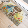 Uni Personalized Country Cutie Farm Custom Cow Welcome Mat (10 Cattle Breeds)