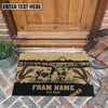 Uni Charolais Sunshine Field Custom Farm Name Custom Year Coir Doormat