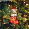 Uni Personalized Charolais Christmas Stocking Ornament