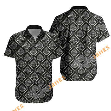 UniJames Comfort Ace Button Shirt, Hawaiian Shirt (Pearl Snaps) For Men