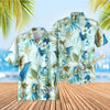 UniJames Men's Retro Shirt - Azzurra Cobalt Short Sleeve Hawaiian Shirt