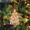 Uni Personalized Farm Name & Year Cow Christmas Tree Acrylic Ornament (14 Breed Options)