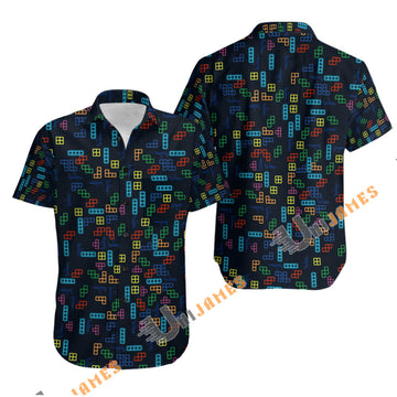UniJames Comfort Arcade Series 3 Button Shirt, Hawaiian Shirt For Men