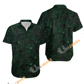 UniJames Comfort Nightwatch Button Shirt, Hawaiian Shirt For Men