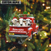 Uni Personalized Brahman Christmas Farm Truck Custom Shape Acrylic Ornament