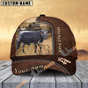 Uni Black Speckled Park Customized Name Leather Pattern Cap