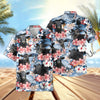 Uni Black Angus Flower Farming 3D Hawaiian Shirt