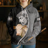 Uni Personalized Name & Farm Name Jesus and Cow Christian Hoodie (10 Cattle Breeds)