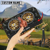 Uni American Quarter Horse Leather Heart Pattern Custom Name 3D Leather Clutch
