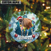 Uni Personalized Farmhouse Cow Acrylic Ornament (14 Breed Options)