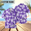 Uni Purple Paradise Aloha Shirt Short Sleeve Shirt Vacation Hawaiian Outdoor Vacation