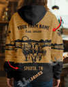 Uni Personalized Coir Pattern Name & Farm Name Cattle Hoodie