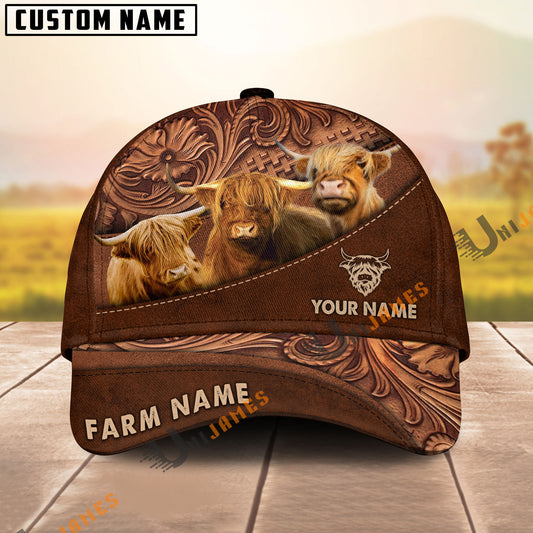 Uni Highland Farming Life Customized Name And Farm Name 3D Classic Cap