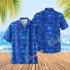 UNIJAMES BLUE TURTLE UNDERSEA HAWAIIAN SHIRT