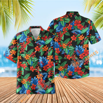 Uni Jungle Dream Black   Aloha Shirt Short Sleeve Shirt Vacation Hawaiian Outdoor Vacation