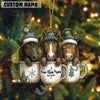 Uni Personalized Cup Cuties Cows Christmas Acrylic Ornament