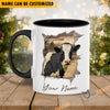 Uni Holstein Funny Personalized Name Two Tone Mug