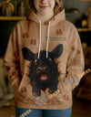 Uni Personalized Name & Farm Name Cute Cow Breakthrough Hoodie