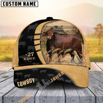 Uni Custom Name Beefmaster Cattle Farmhouse Field Cap For 27 Ranch