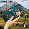 Uni Just A Girl Who Loves Horses Personalized Leather Clutch