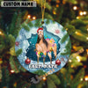 Uni Personalized Farmhouse Cow Acrylic Ornament (14 Breed Options)