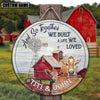 Uni Farm Animal And So Together We Built A Life We Loved - Wooden Door Sign (Many Cattle Breeds)