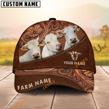 Uni Charolais Farming Life Customized Name And Farm Name 3D Classic Cap