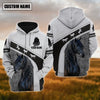 Uni Custom Name Friesian Horse Lovers 3D Hoodie