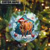 Uni Personalized Farmhouse Cow Acrylic Ornament (14 Breed Options)