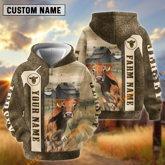 Uni Jersey Customize Name, Farm Name Unique Pattern Hoodie