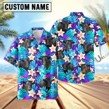 Uni Dexter Light Blue Flowers 3D Hawaiian Shirt