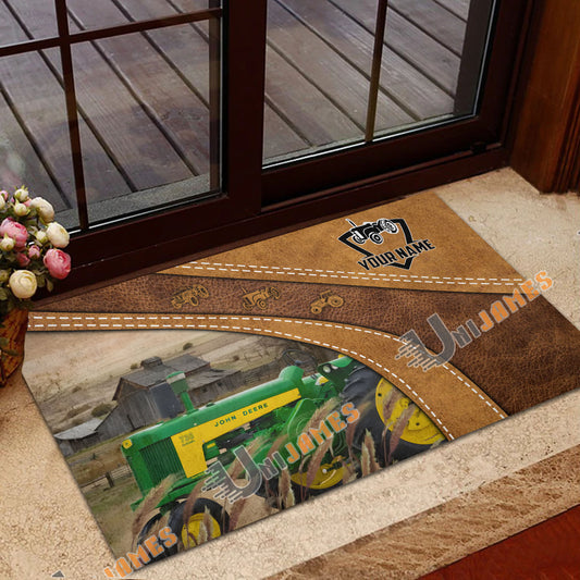 Uni John Deere 730 Diesel Personalized - Welcome  Doormat