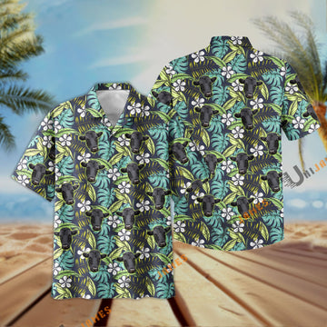 Uni Dexter Summer Blue Flowers 3D Hawaiian Shirt