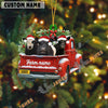 Uni Personalized Belted Galloway Christmas Farm Truck Custom Shape Acrylic Ornament