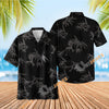 Uni Bamboo Garden Black Hawaiian Shirt Aloha Shirt Short Sleeve Shirt Vacation Hawaiian Outdoor Vacation Hawaiian Shirt