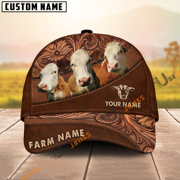 Uni Simmental Farming Life Customized Name And Farm Name 3D Classic Cap