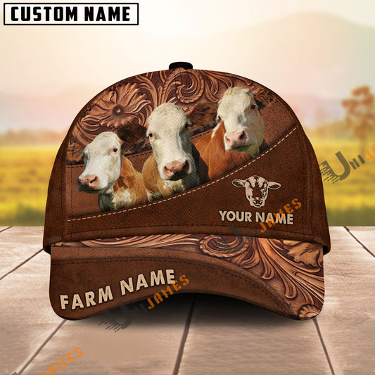 Uni Simmental Farming Life Customized Name And Farm Name 3D Classic Cap