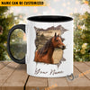 Uni Horse Funny Personalized Name Two Tone Mug