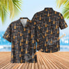 Uni Ukulele Time Black Hawaiian Shirt Aloha Shirt Short Sleeve Shirt Vacation Hawaiian Outdoor Vacation Hawaiian Shirt