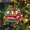 Uni Personalized Simmental Christmas Farm Truck Custom Shape Acrylic Ornament