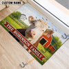 Uni Personalized Welcome to the Farm Cow Doormat (10 Cattle Breeds)