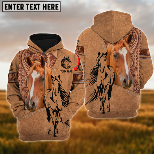 Uni Custom Name Horse Lovers 3D Hoodie